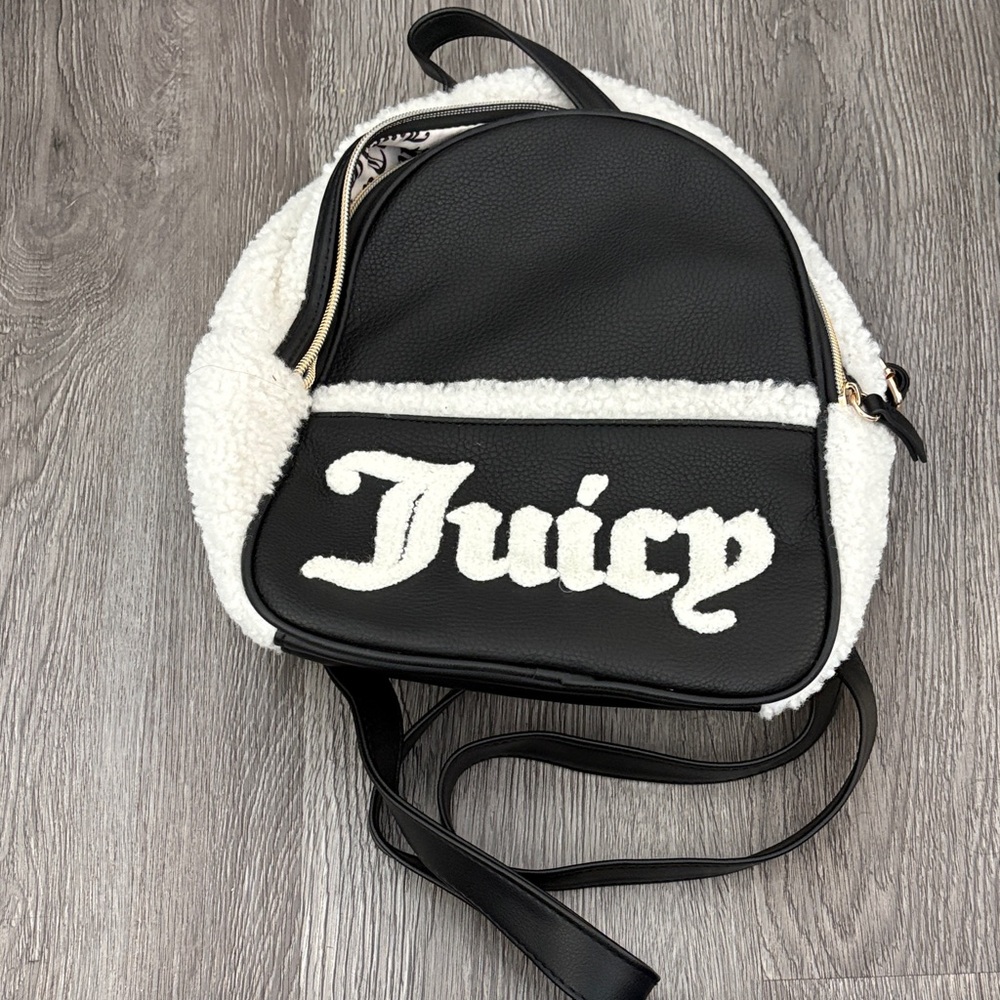 Juicy Couture Black and Cream Backpack